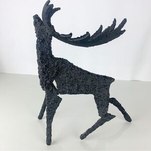 Rare Vintage Cast Iron Brutalist Reindeer Sculpture Svitorka Vancouver Inuit